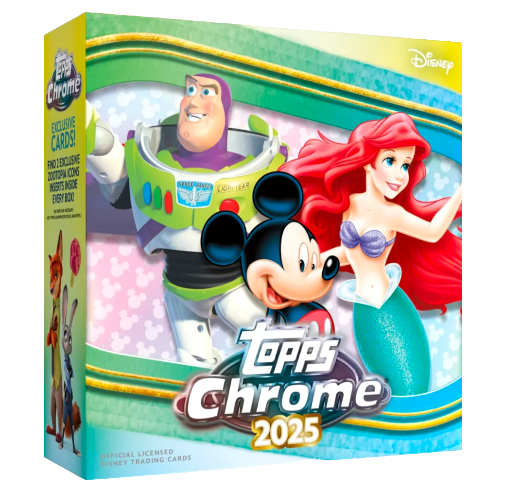 1 Pack ! Topps Chrome Disney Mega Box