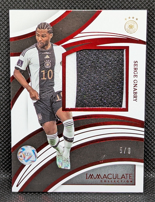 Panini Immaculate 2022-2023 Serge Gnabry Germany /8 Patch