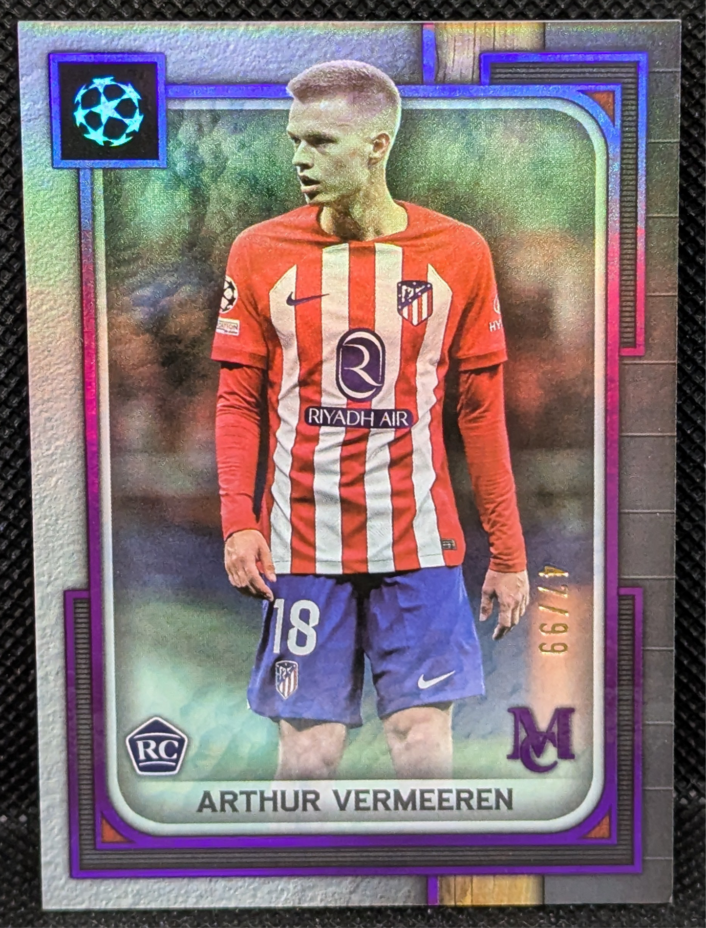 Topps Uefa Champions League Museum 2023 24 Arthur Vermeeren Rookie /99
