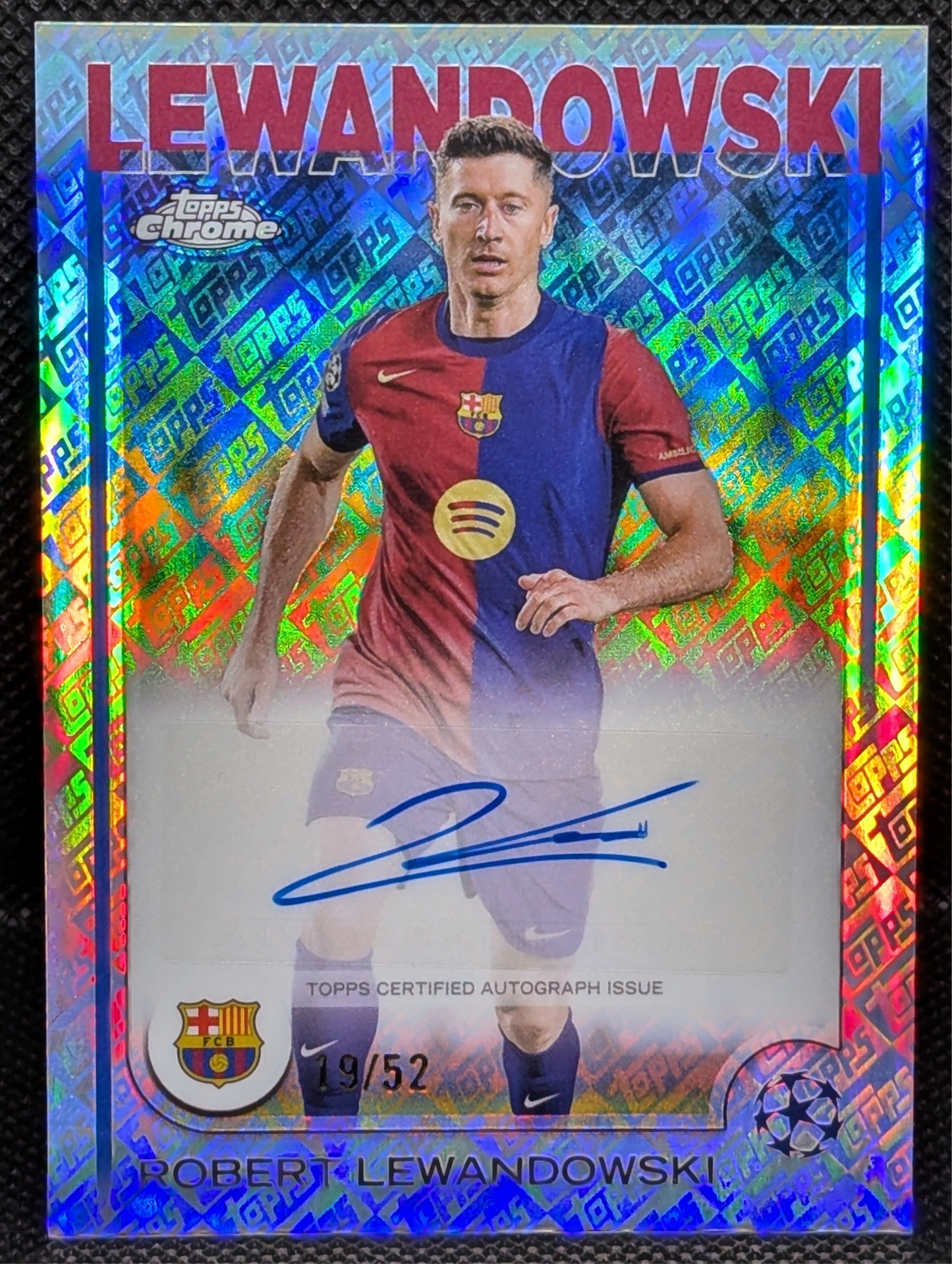 Topps UCC Chrome 24/25 - Robert Lewandowski Auto /52