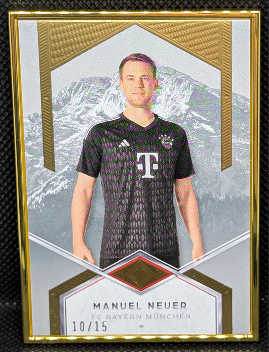 Topps Transcendent FC Bayern München Goldframe Alpen Manuel Neuer /15