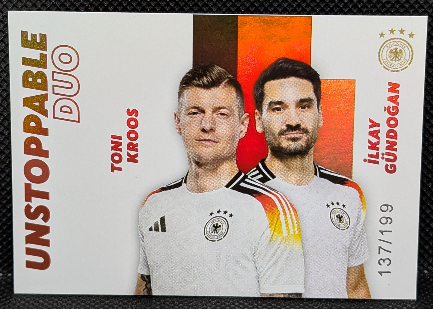 Panini DFB Team Set 2024 Deutschland Kroos Gündogan  Unstoppable Duo /199