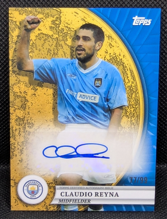 Topps Manchester City Blue Moon Auto Claudio Reyna
