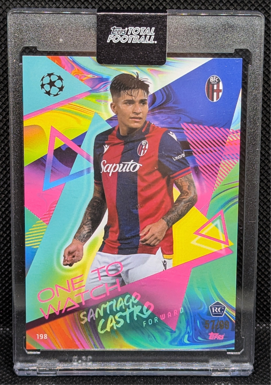 Topps Total Football 24/25 Santiago Castro One To Watch 57/99 Bologna Rookie