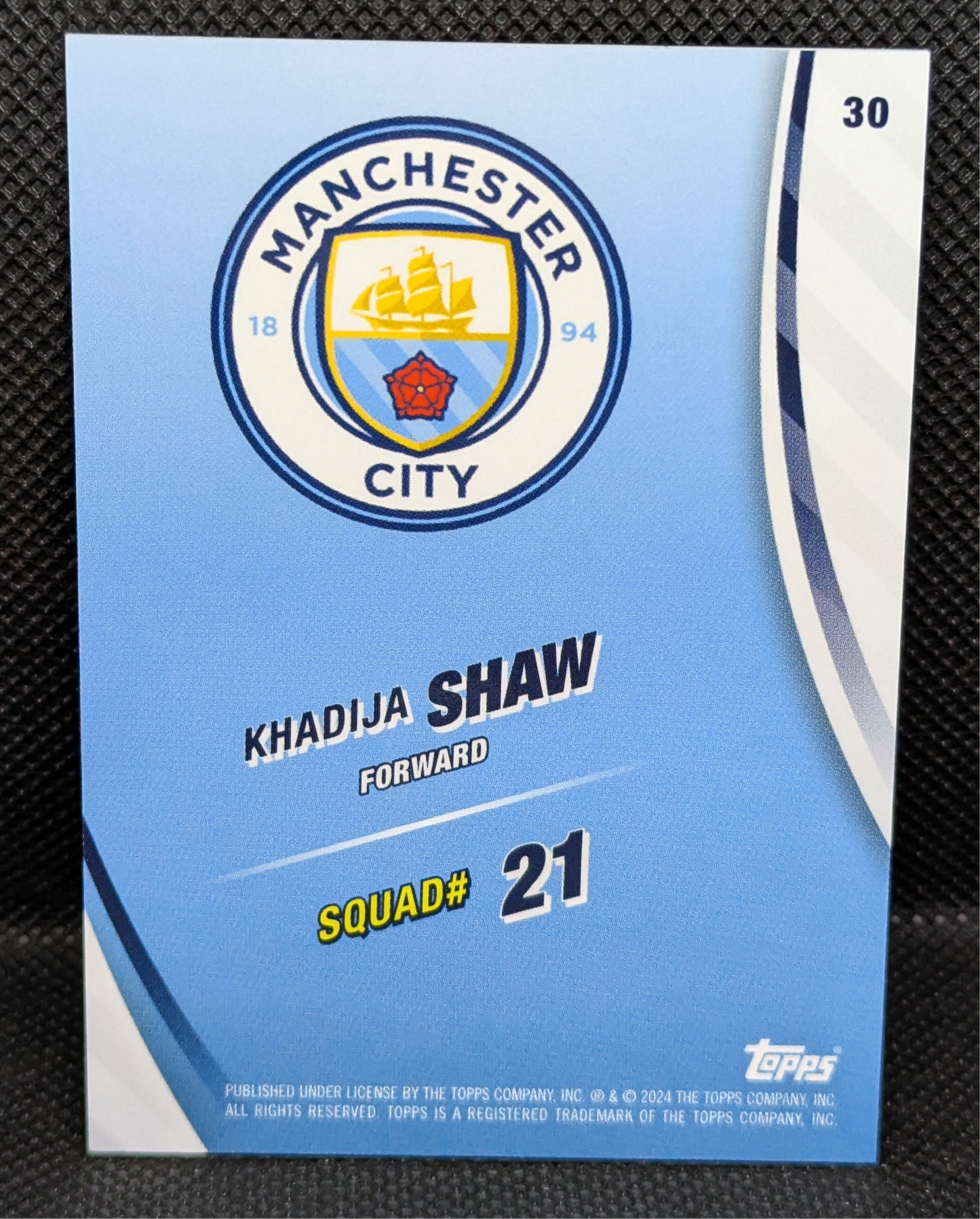 Topps Manchester City Blue Moon Khadija Shaw /125