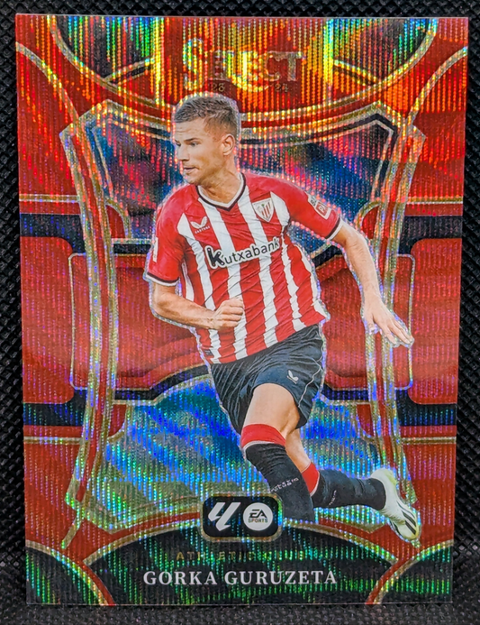 2023-24 Panini Select La Liga - Gorka Guruzeta Red Wave /65 - Athletic Club